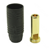 Силовой коннектор AS-150 черный (папа)